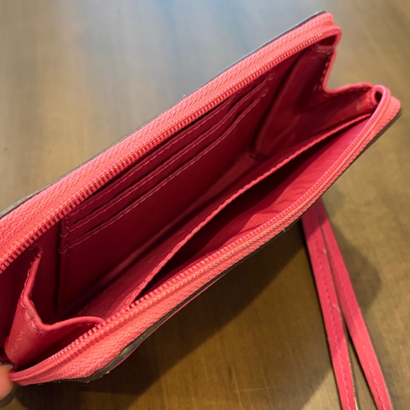 Coach Saffiano Leather Wristlet Clutch - Picture 5 of 7